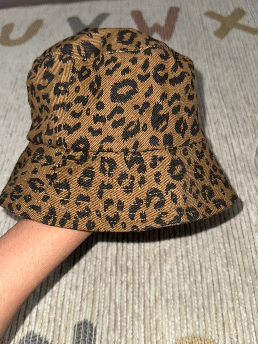 Leopard Print Bucket Hat - Brown